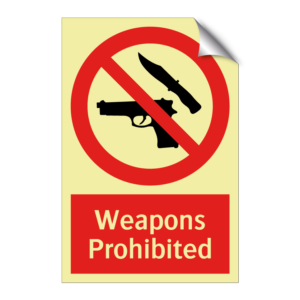 Weapons Prohibited