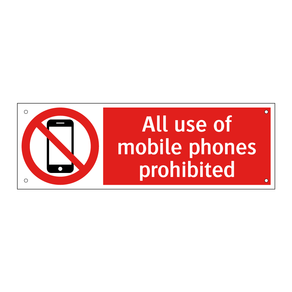 All use of mobile phones prohibited