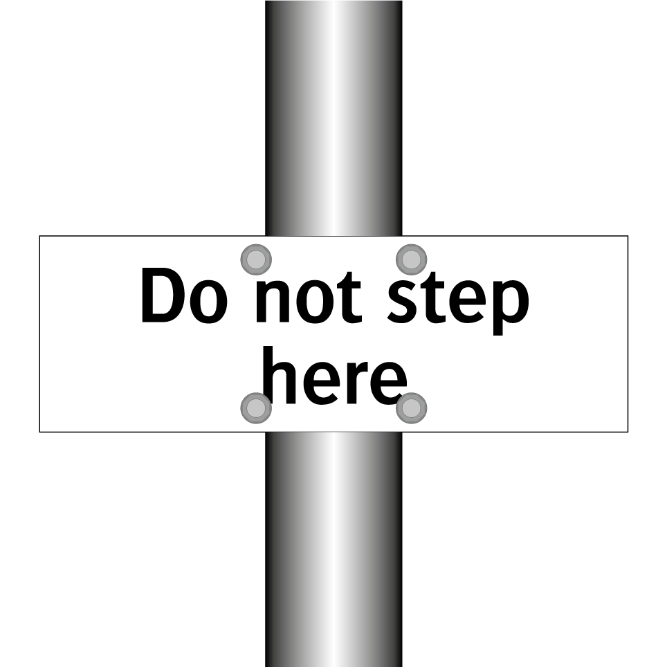 Do not step here