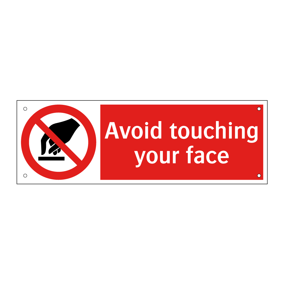 Avoid touching your face