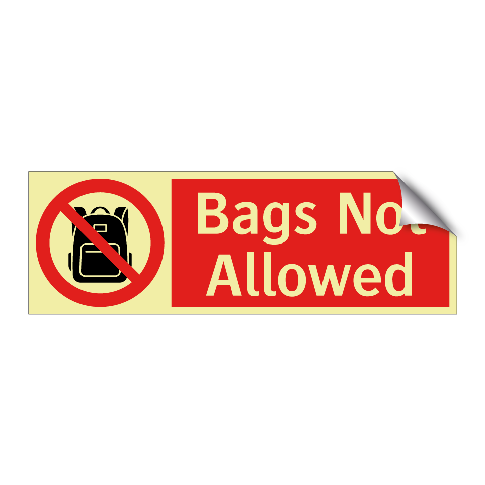 Bags Not Allowed