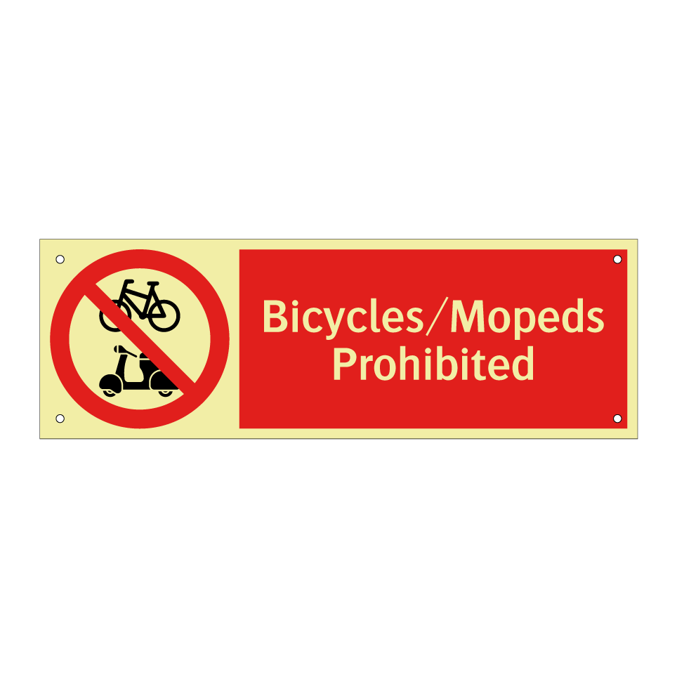Bicycles/Mopeds Prohibited