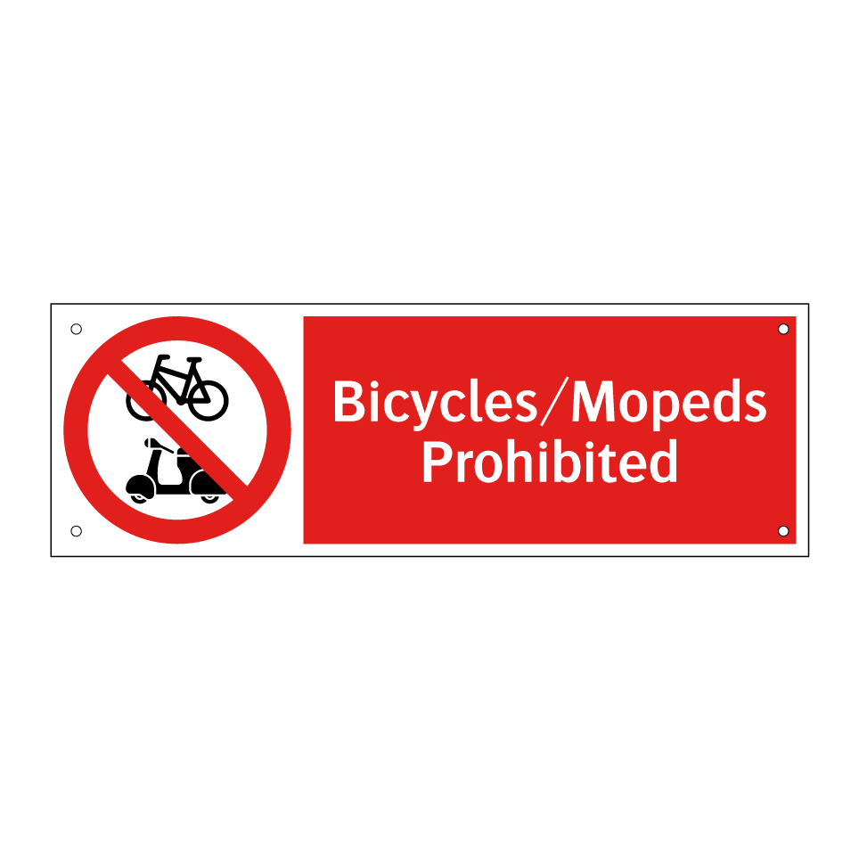 Bicycles/Mopeds Prohibited