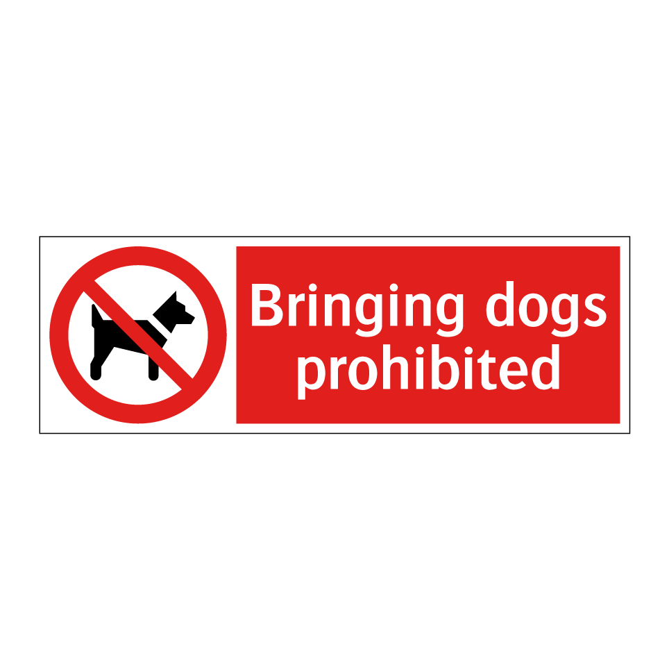 Bringing dogs prohibited