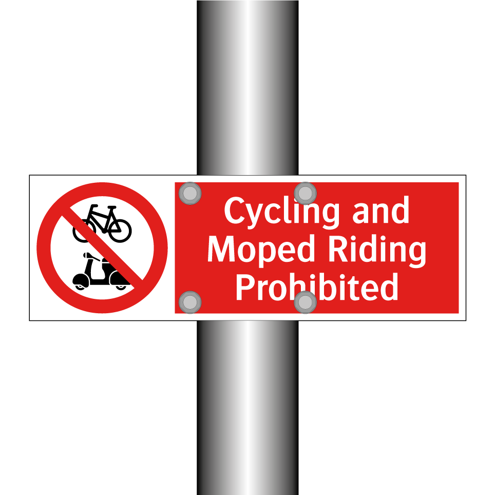 Cycling and Moped Riding Prohibited