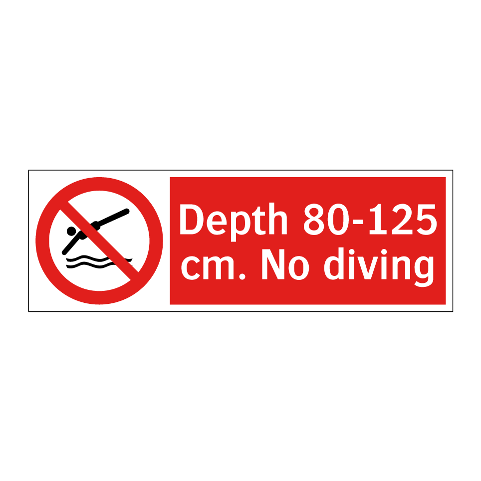 Depth 80-125 cm. No diving