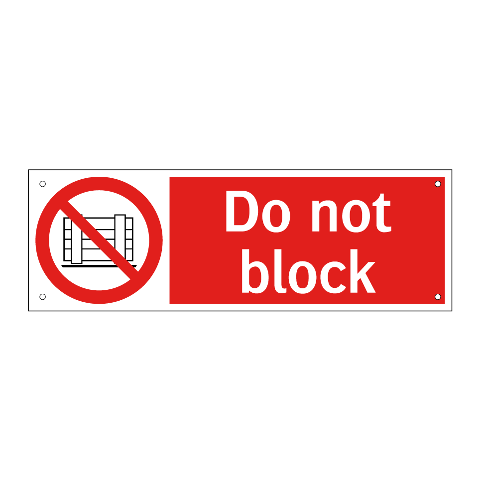 Do not block