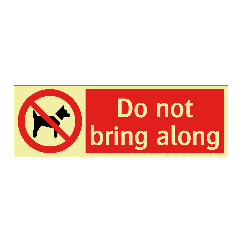 Do not bring along