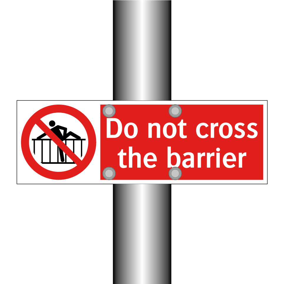 Do not cross the barrier