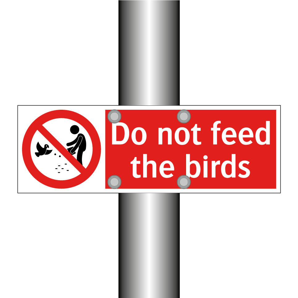 Do not feed the birds