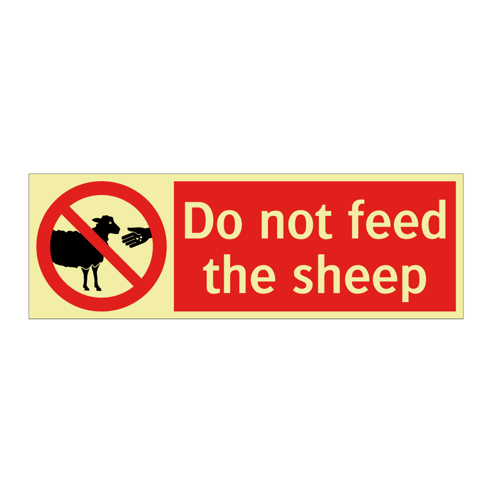 Do not feed the sheep