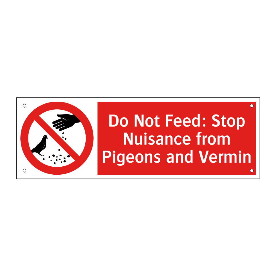 Do Not Feed: Stop Nuisance from Pigeons and Vermin