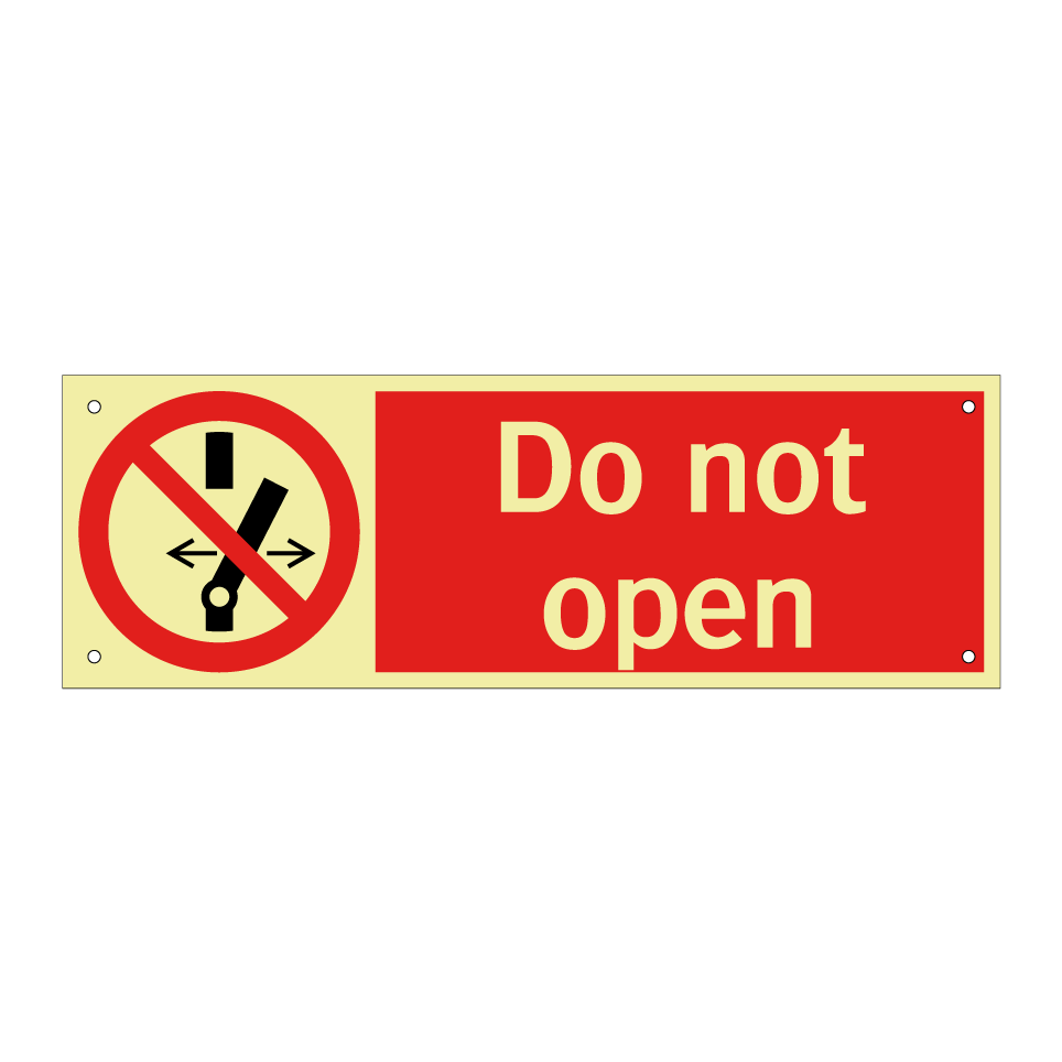 Do not open