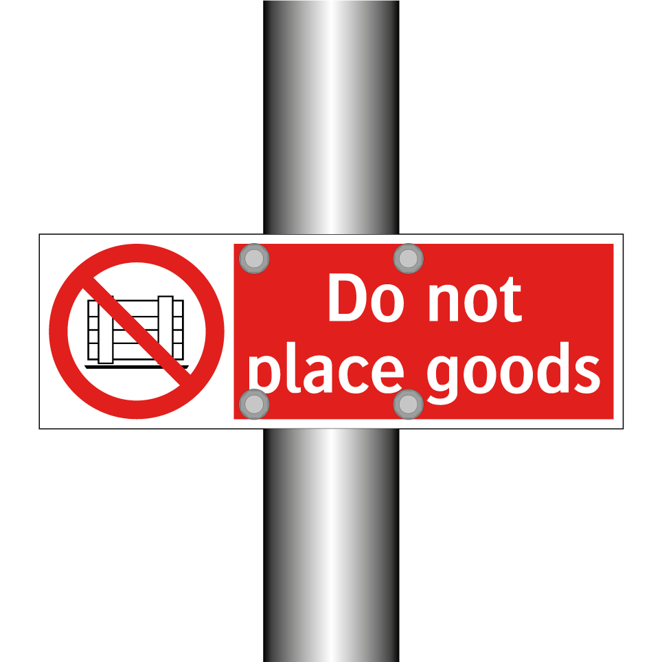 Do not place goods