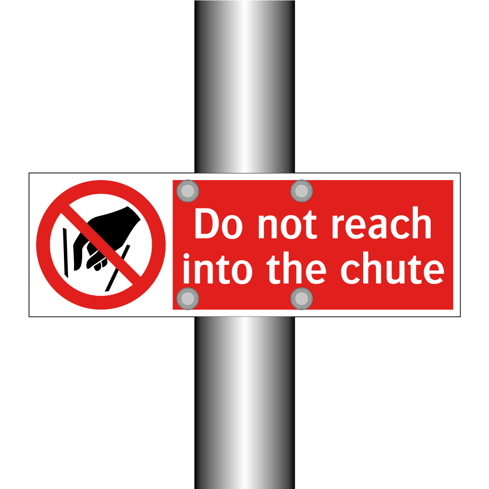 Do not reach into the chute