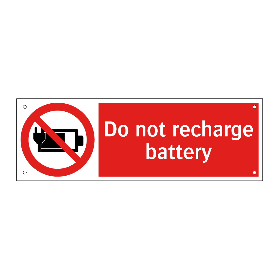 Do not recharge battery