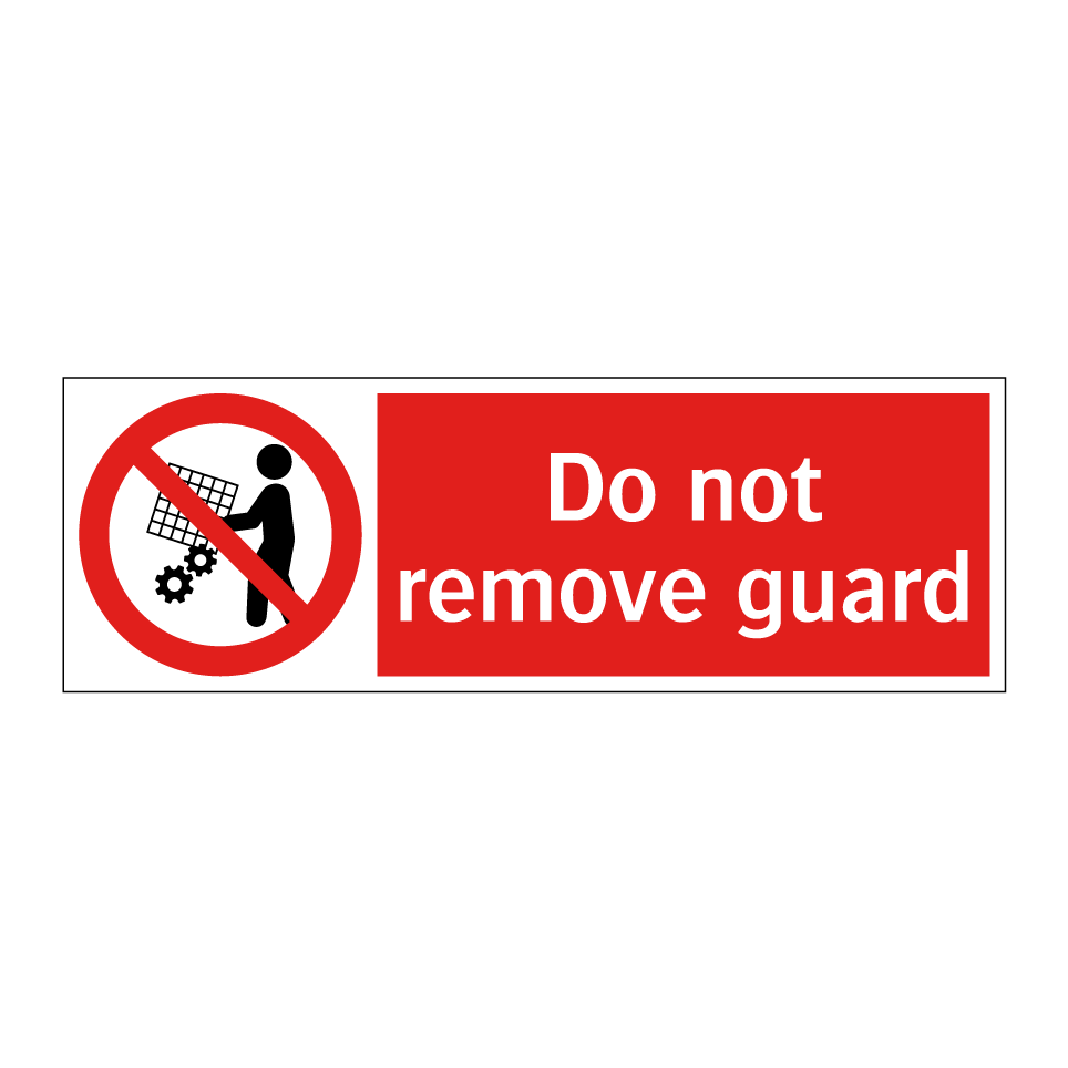Do not remove guard