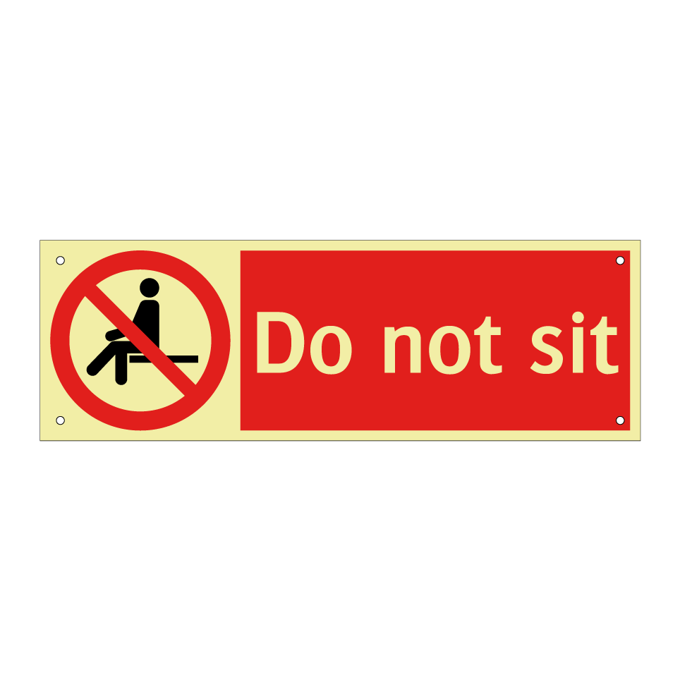 Do not sit