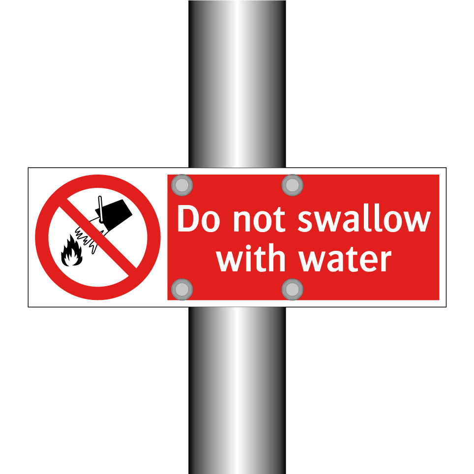 Do not swallow with water