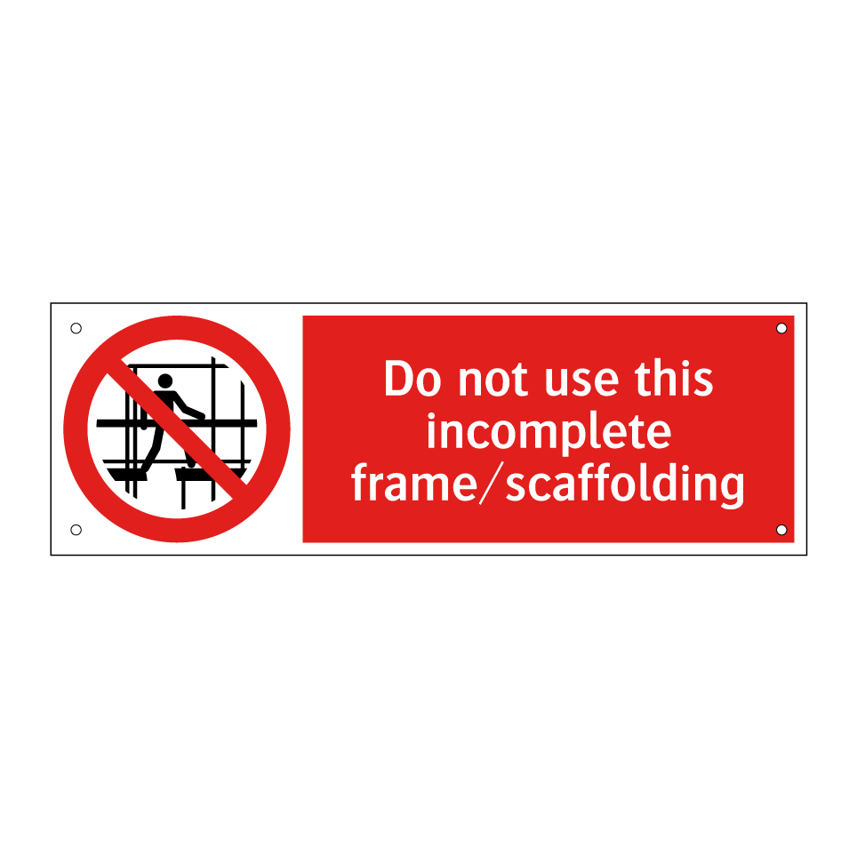 Do not use this incomplete frame/scaffolding