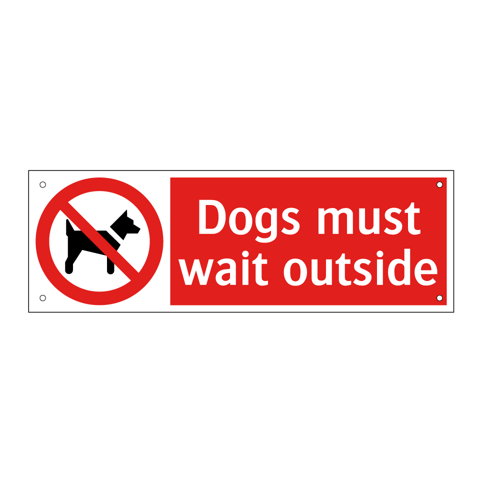 Dogs must wait outside
