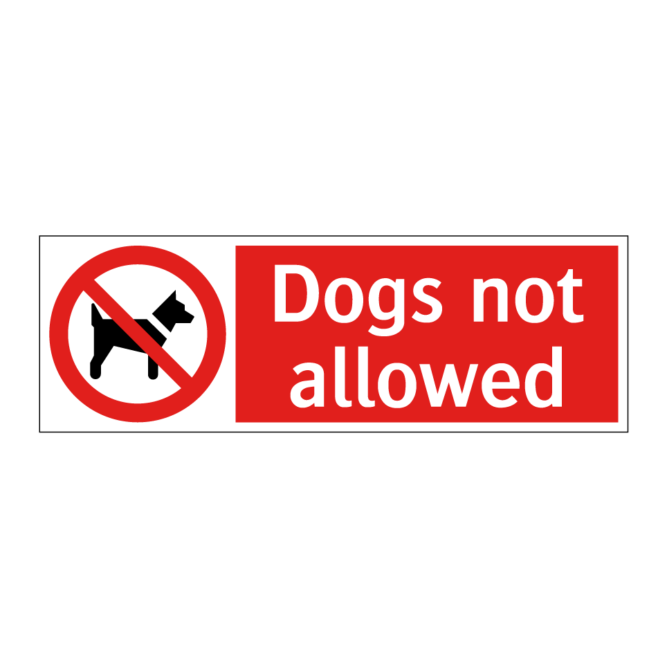 Dogs not allowed