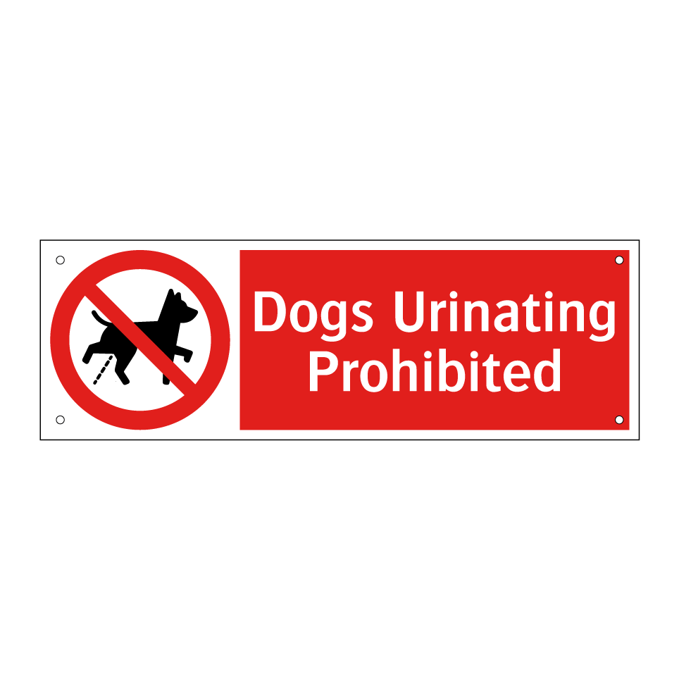 Dogs Urinating Prohibited