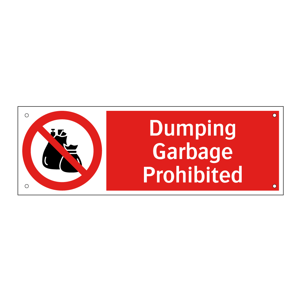 Dumping Garbage Prohibited