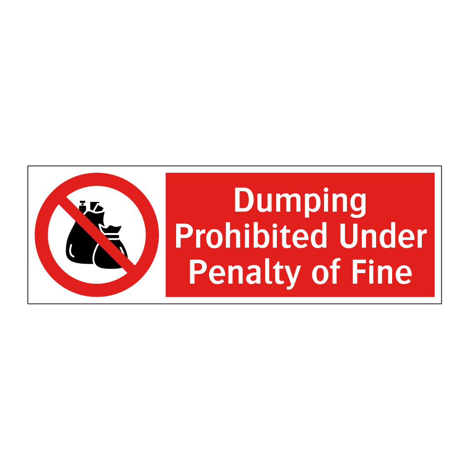 Dumping Prohibited Under Penalty of Fine