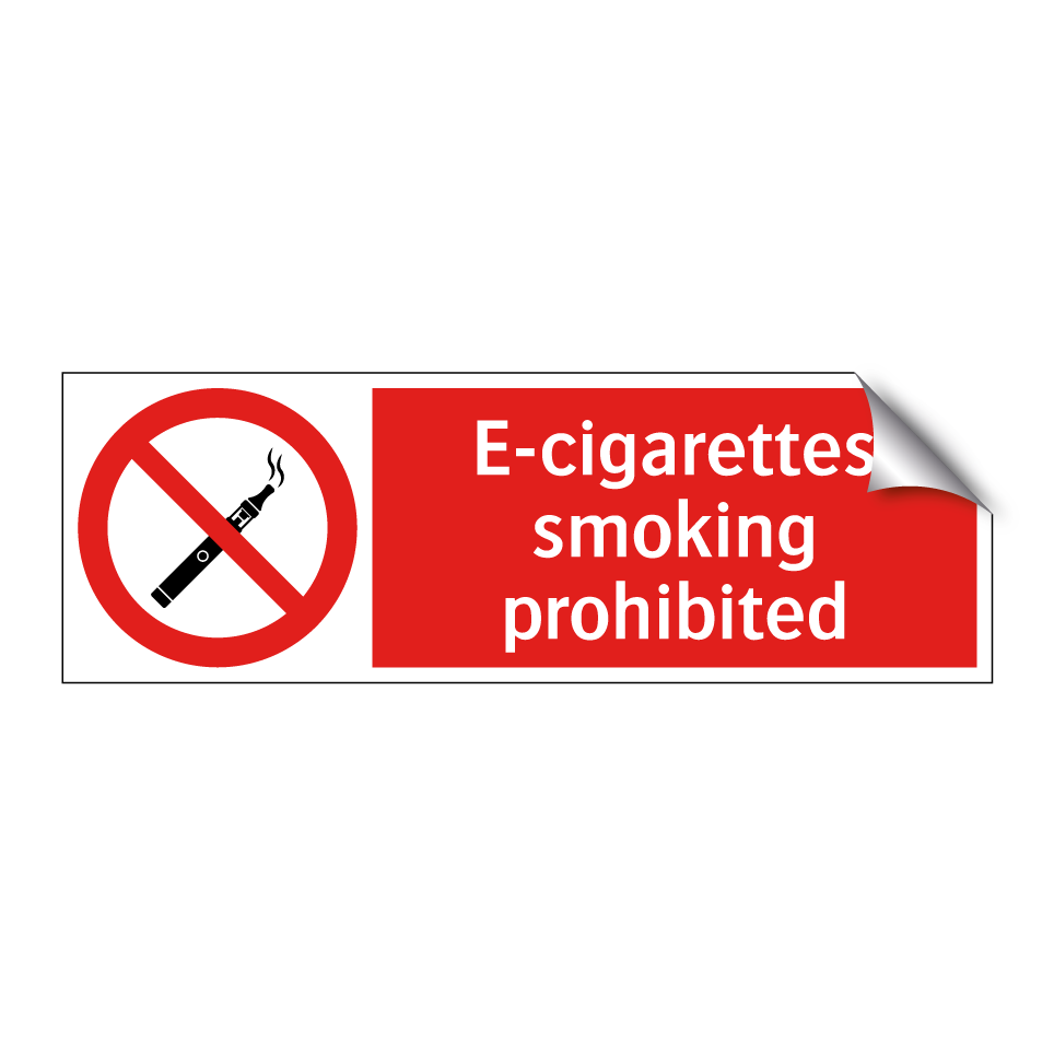 E-cigarettes smoking prohibited