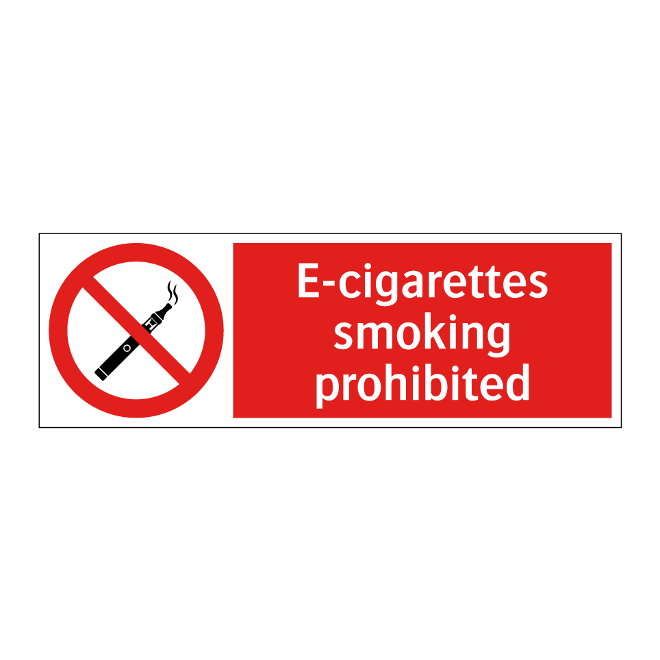 E-cigarettes smoking prohibited