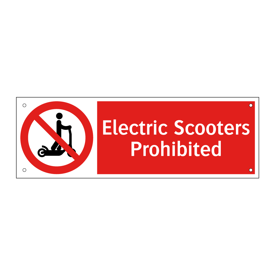 Electric Scooters Prohibited