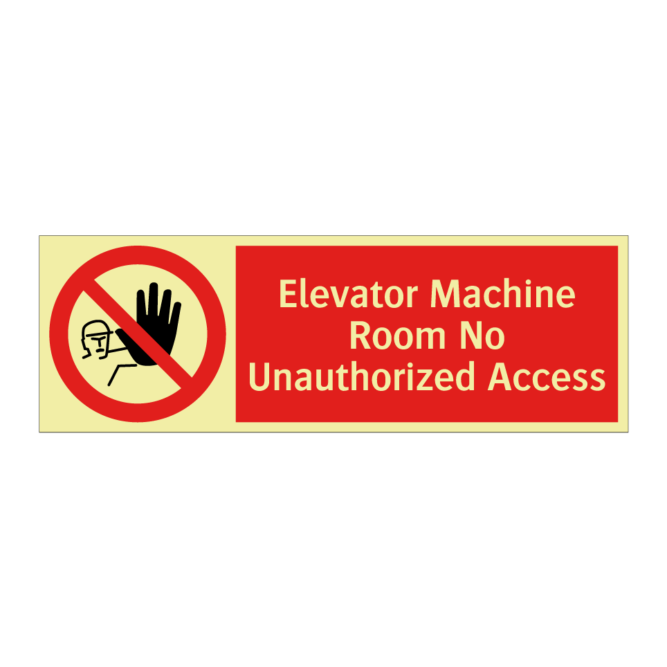 Elevator Machine Room No Unauthorized Access