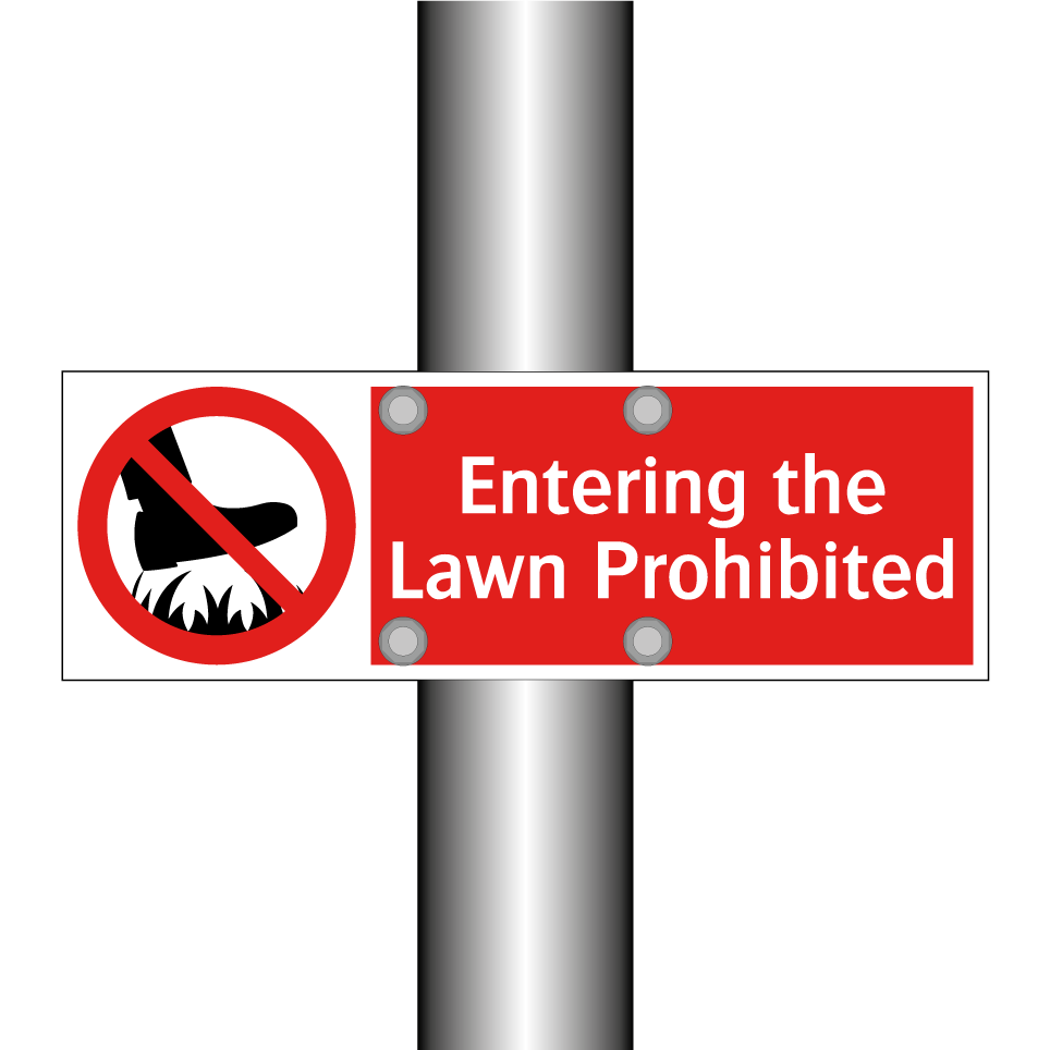 Entering the Lawn Prohibited