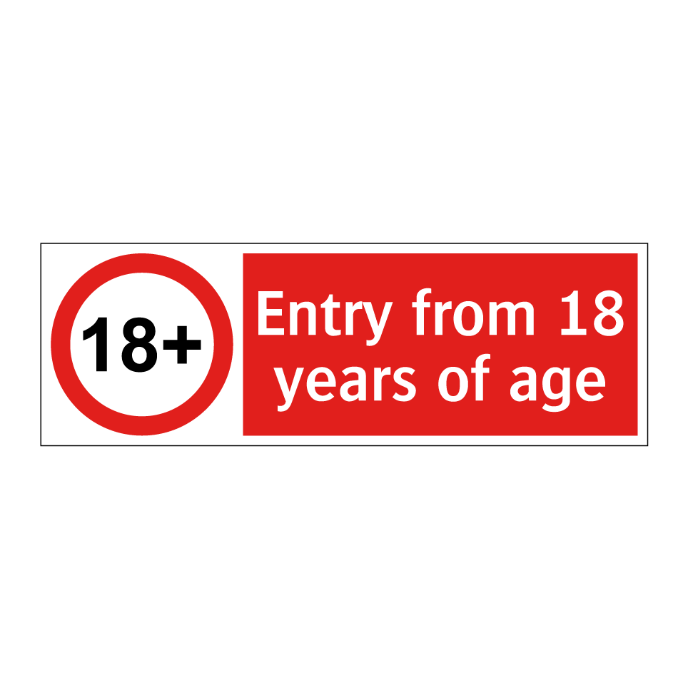 Entry from 18 years of age