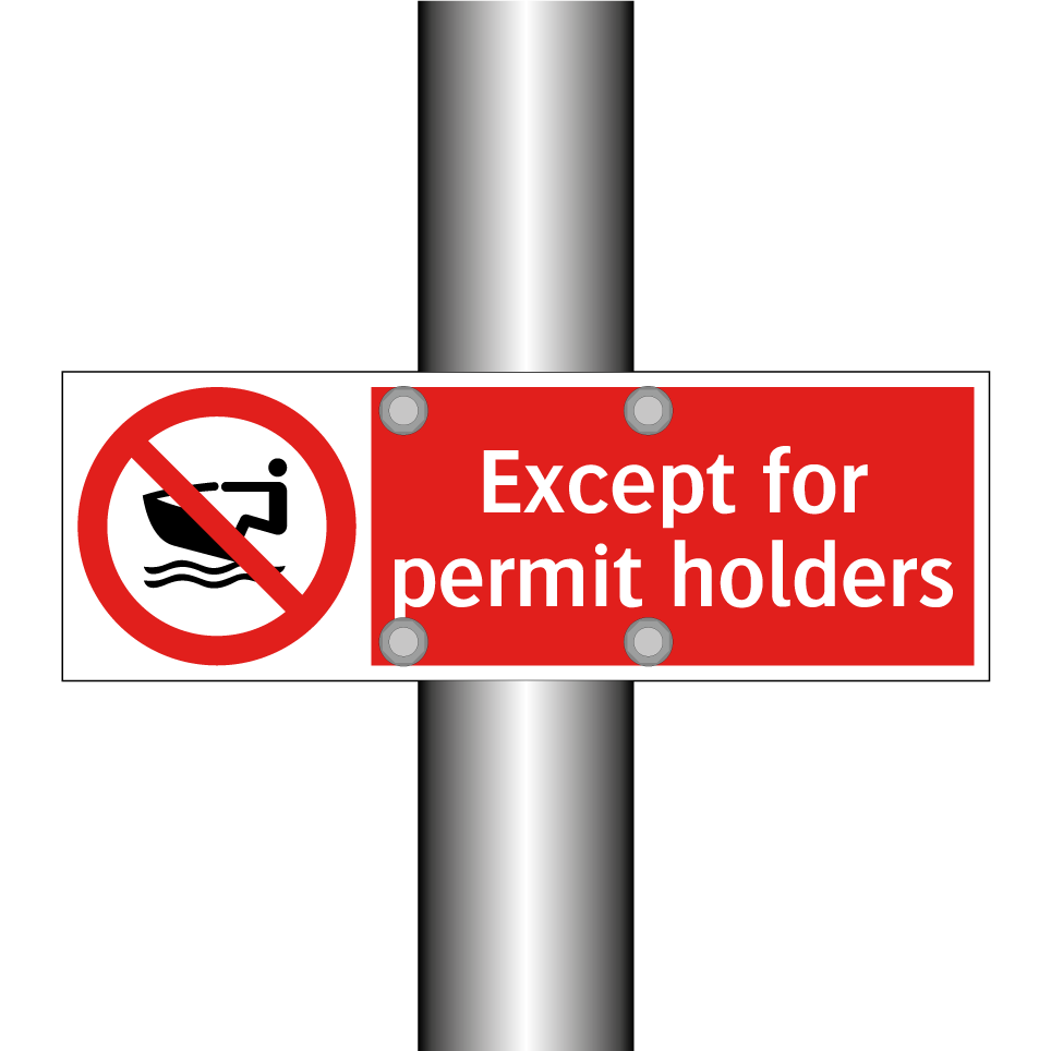 Except for permit holders