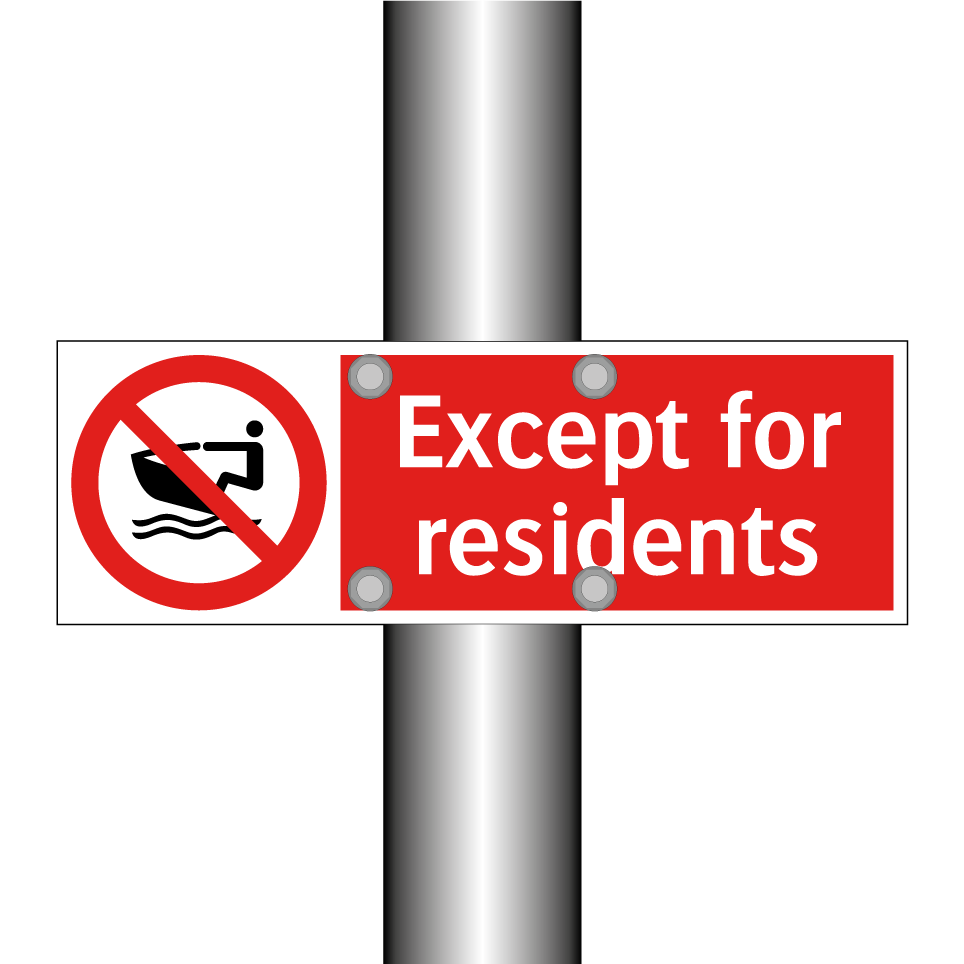 Except for residents