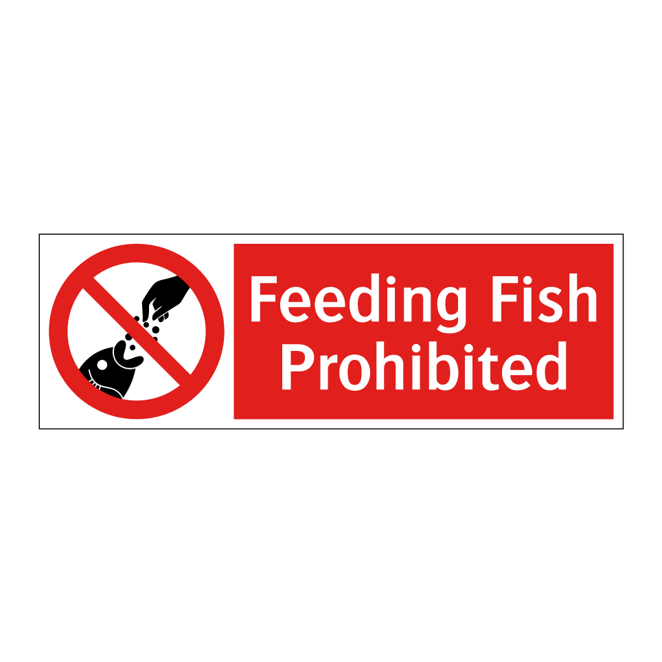 Feeding Fish Prohibited