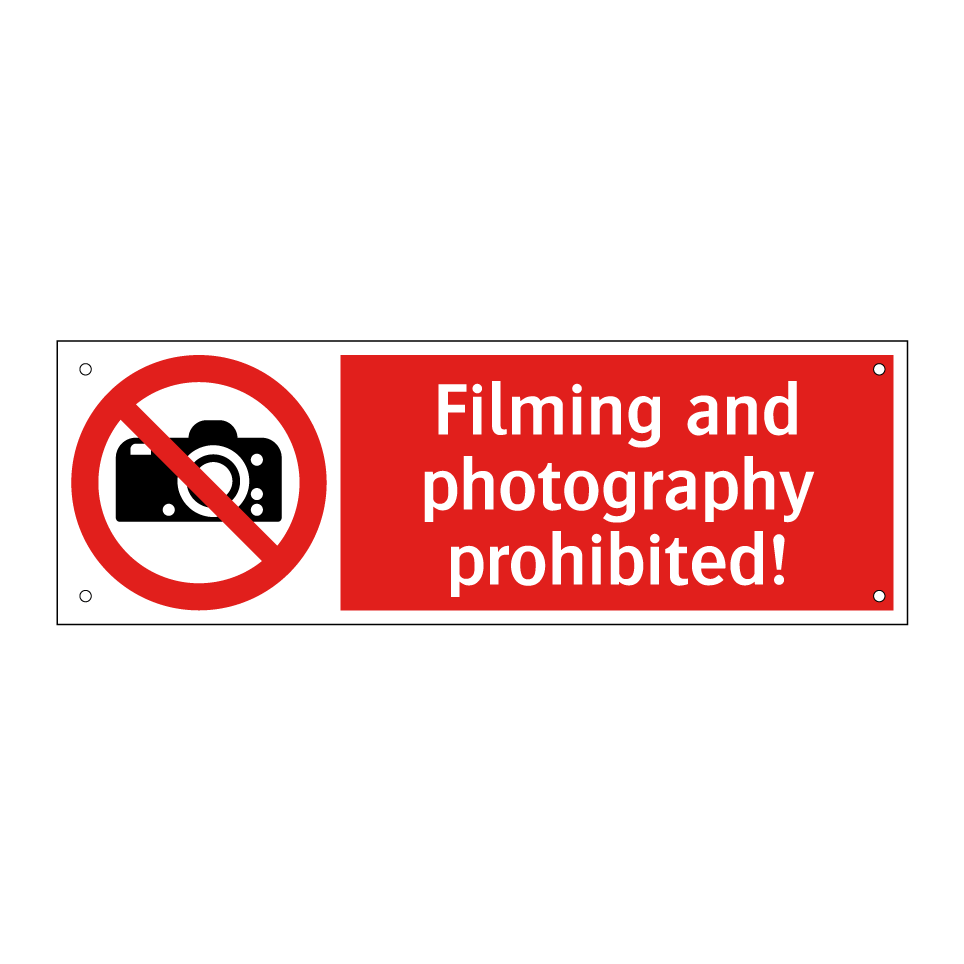 Filming and photography prohibited!