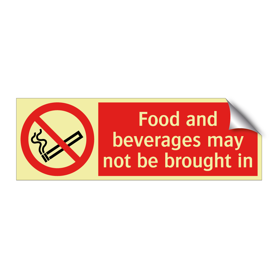 Food and beverages may not be brought in