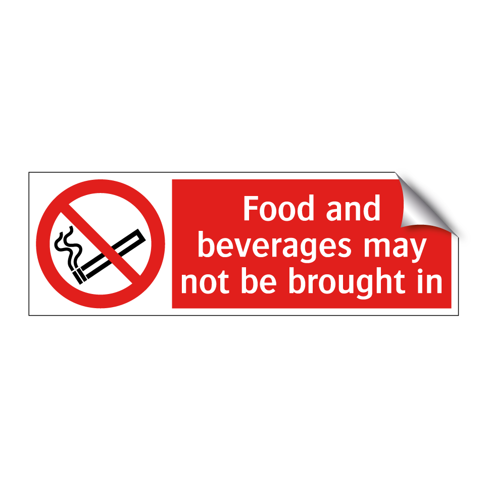 Food and beverages may not be brought in