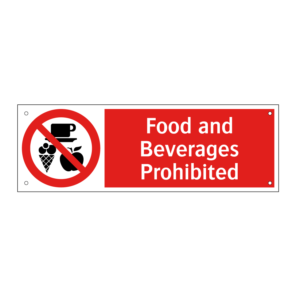 Food and Beverages Prohibited