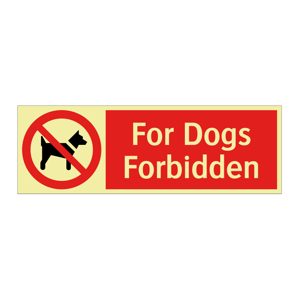 For Dogs Forbidden