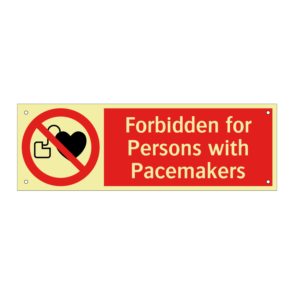 Forbidden for Persons with Pacemakers