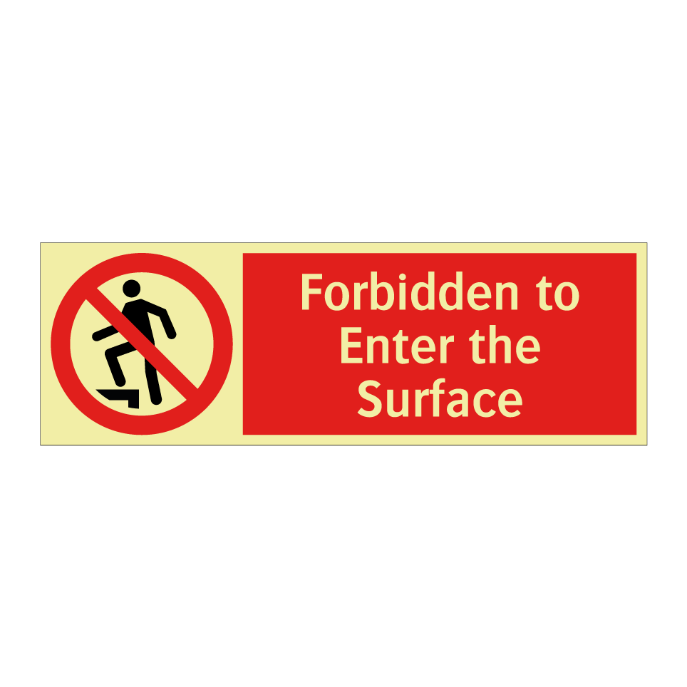 Forbidden to Enter the Surface