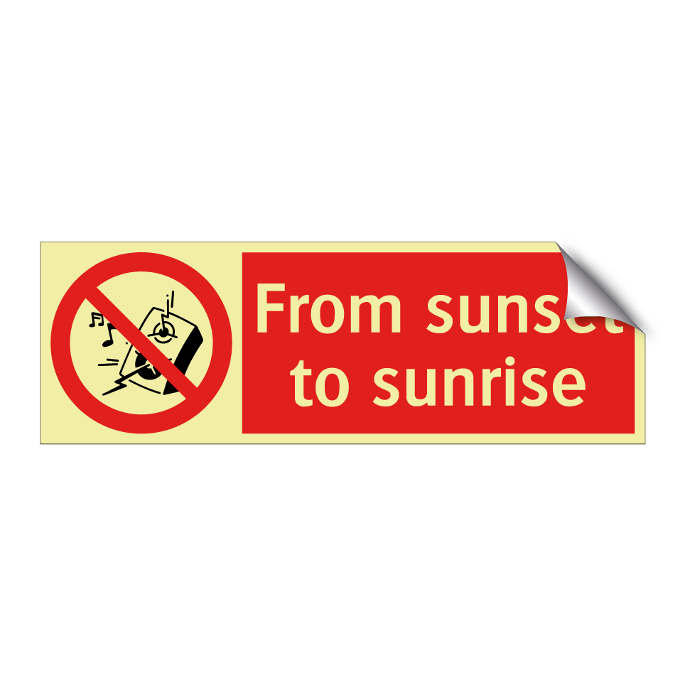 From sunset to sunrise