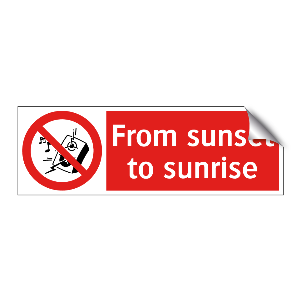 From sunset to sunrise