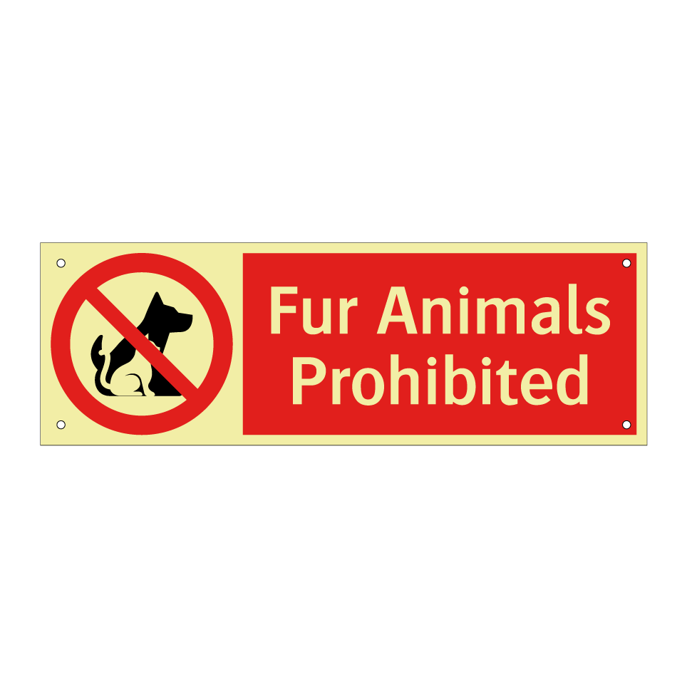 Fur Animals Prohibited