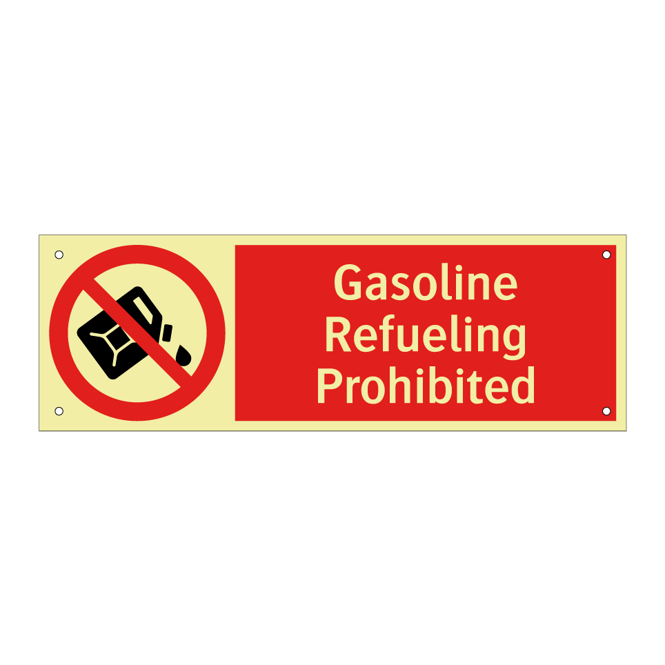 Gasoline Refueling Prohibited