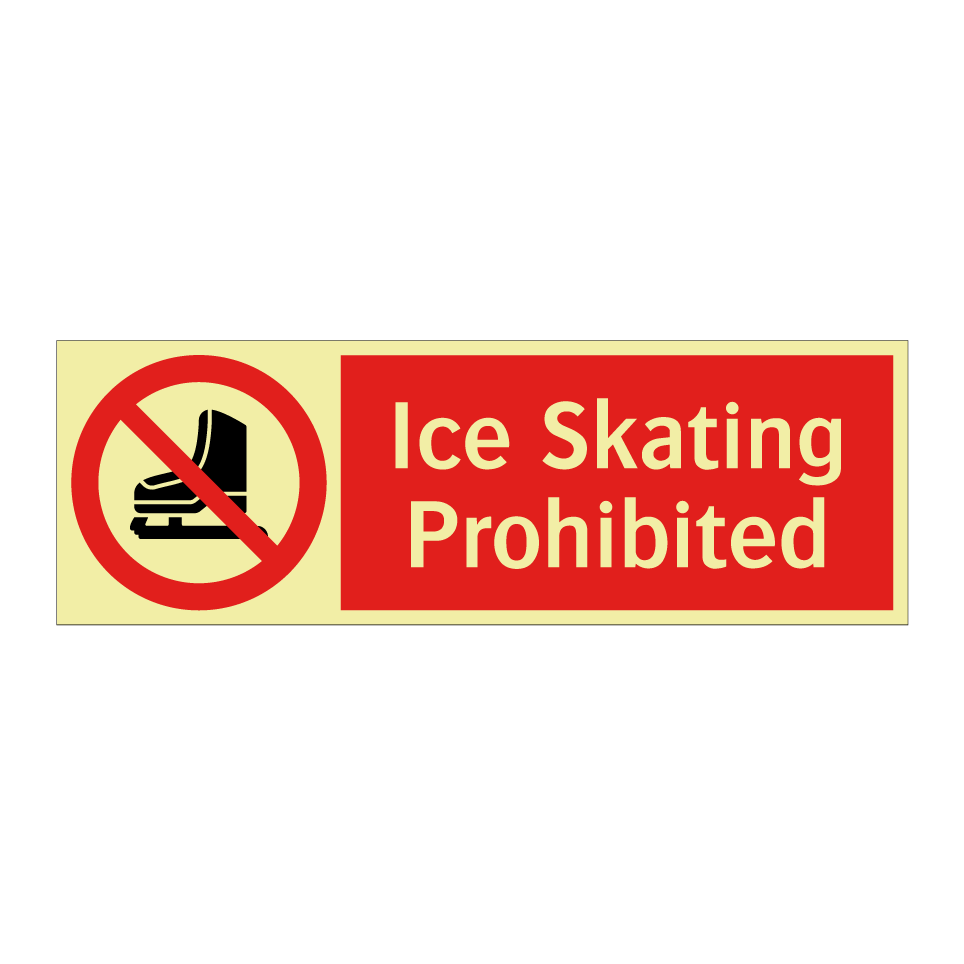 Ice Skating Prohibited